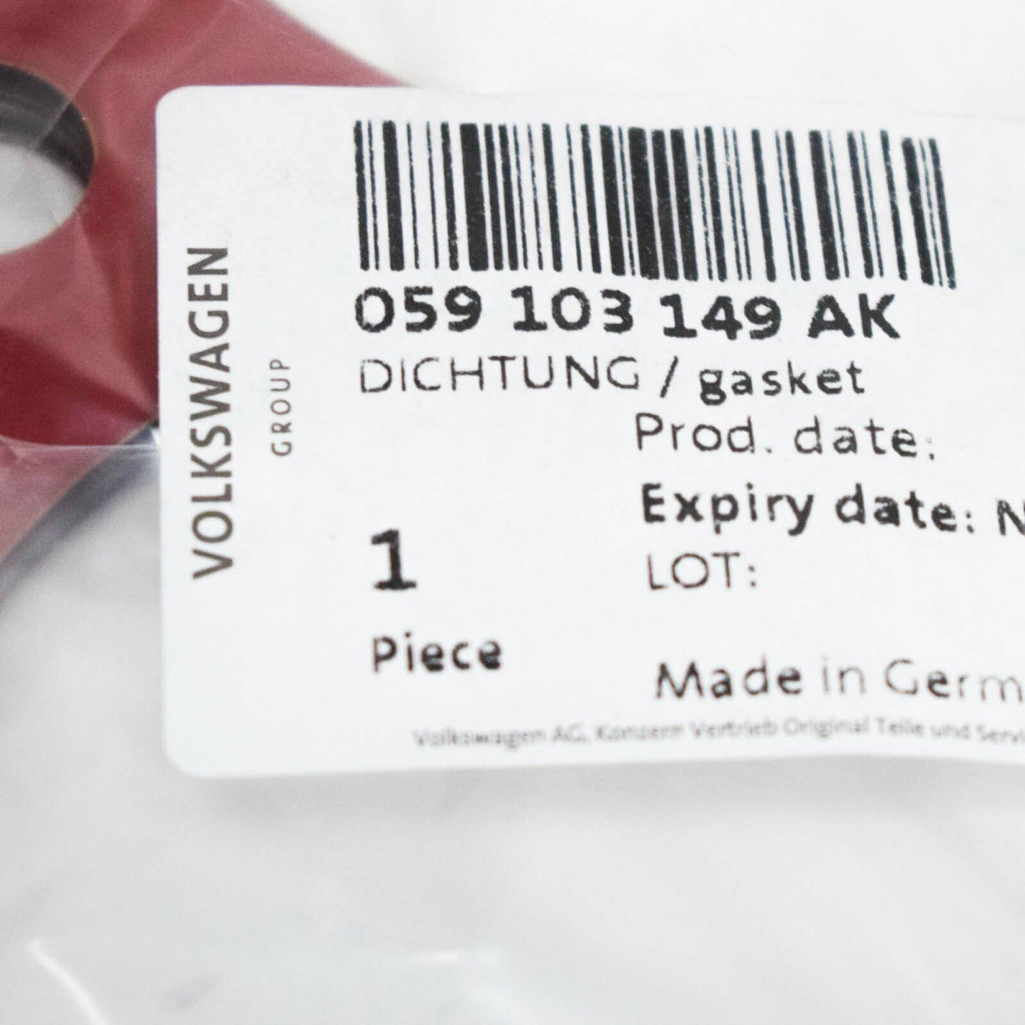 NEW AUDI A6 C7 ENGINE CYLINDER HEAD GASKET 059103149AK ORIGINAL