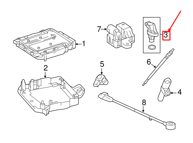 NEW MERCEDES-BENZ SPRINTER 906 CAMSHAFT POSITION SENSOR A6519050100 ORIGINAL