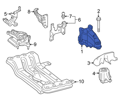 NEW MERCEDES-BENZ C W205 FRONT LEFT ENGINE MOUNT BRACKET A2642230200 ORIGINAL