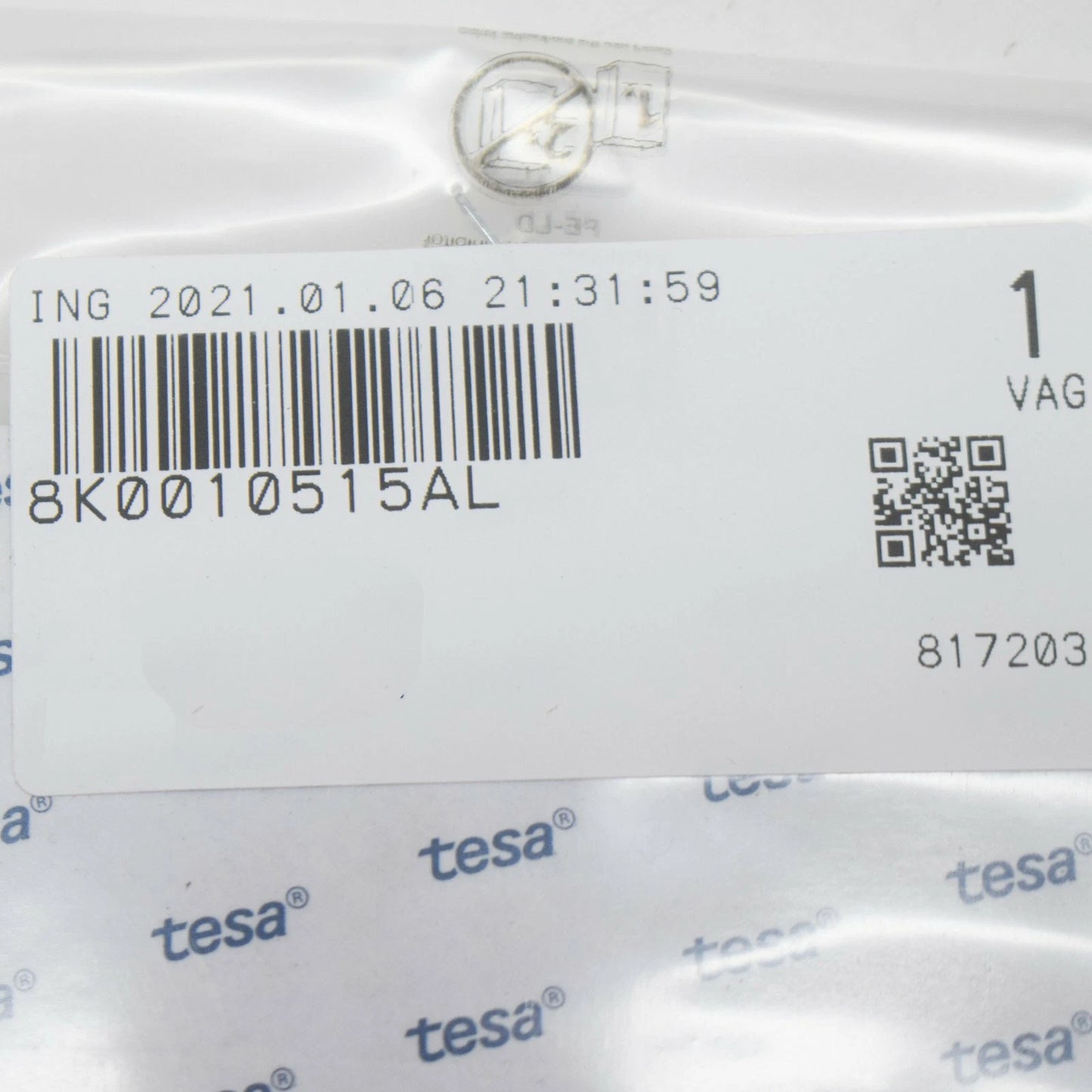 NEW AUDI A4 B8 AIR CONDITIONER STICKER 8K0010515AL ORIGINAL