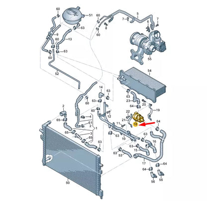 NEW VOLKSWAGEN ARTEON COOLANT PUMP 04L965567 ORIGINAL