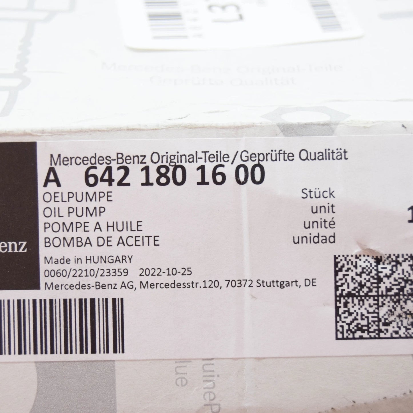 NEW MERCEDES-BENZ E W212 GEARBOX OIL PUMP A6421801600 ORIGINAL