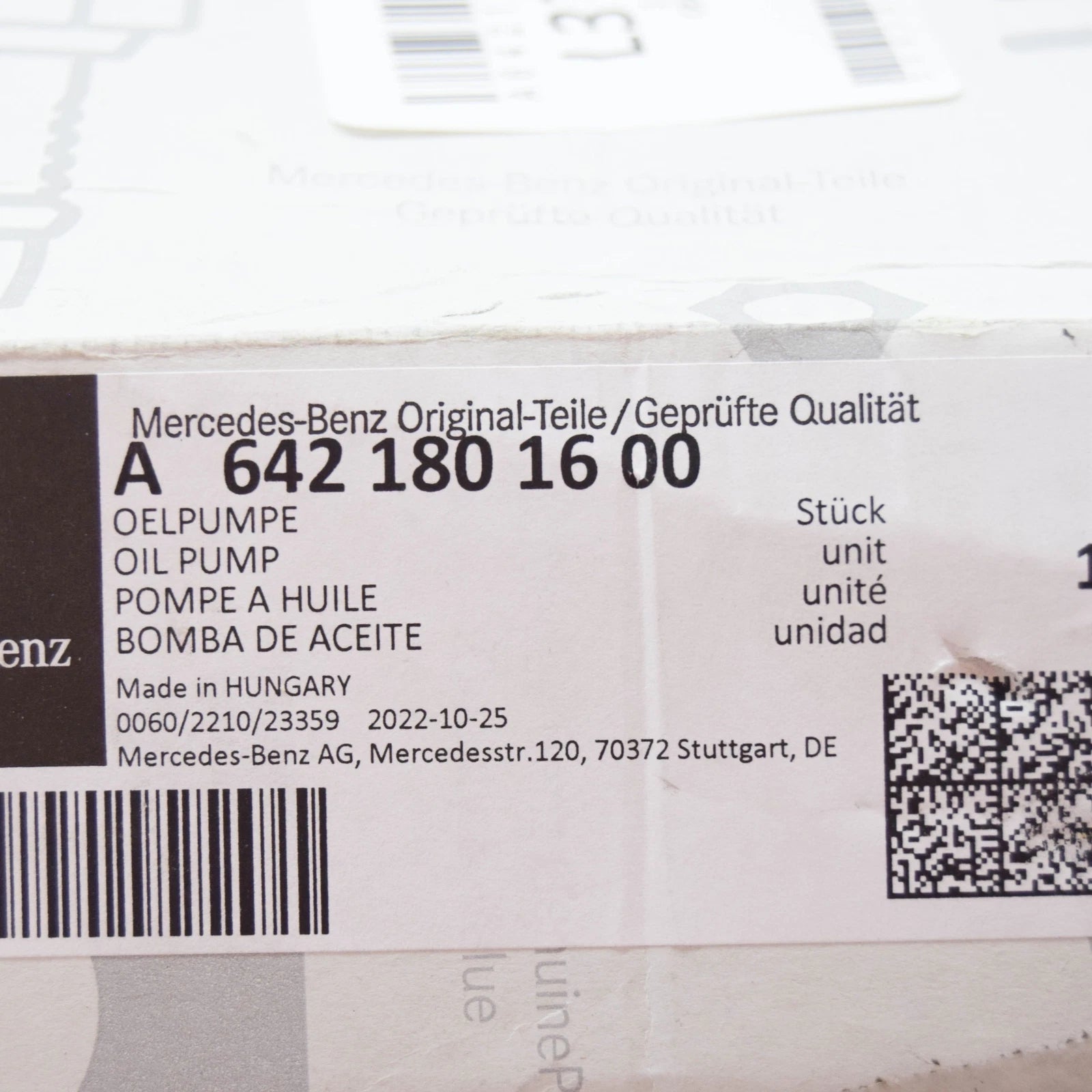 NEW MERCEDES-BENZ E W212 GEARBOX OIL PUMP A6421801600 ORIGINAL