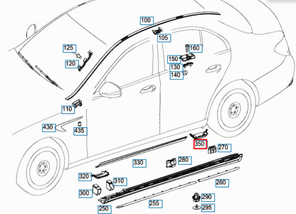 NEW MERCEDES-BENZ E W213 REAR RIGHT LOWER COVER A2136980207 ORIGINAL