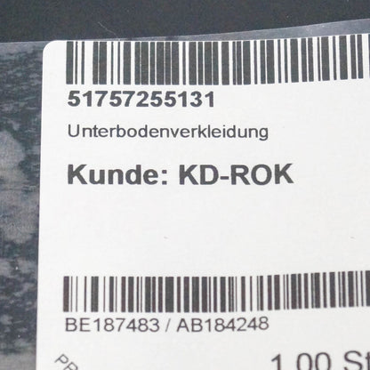 new bmw i3 i01 front undercover panel 7255131 51757255131 original