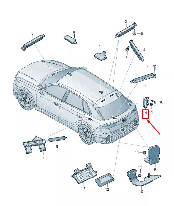 NEW AUDI Q7 4M DISTURBANCE SUPPRESSOR 4H0035570A