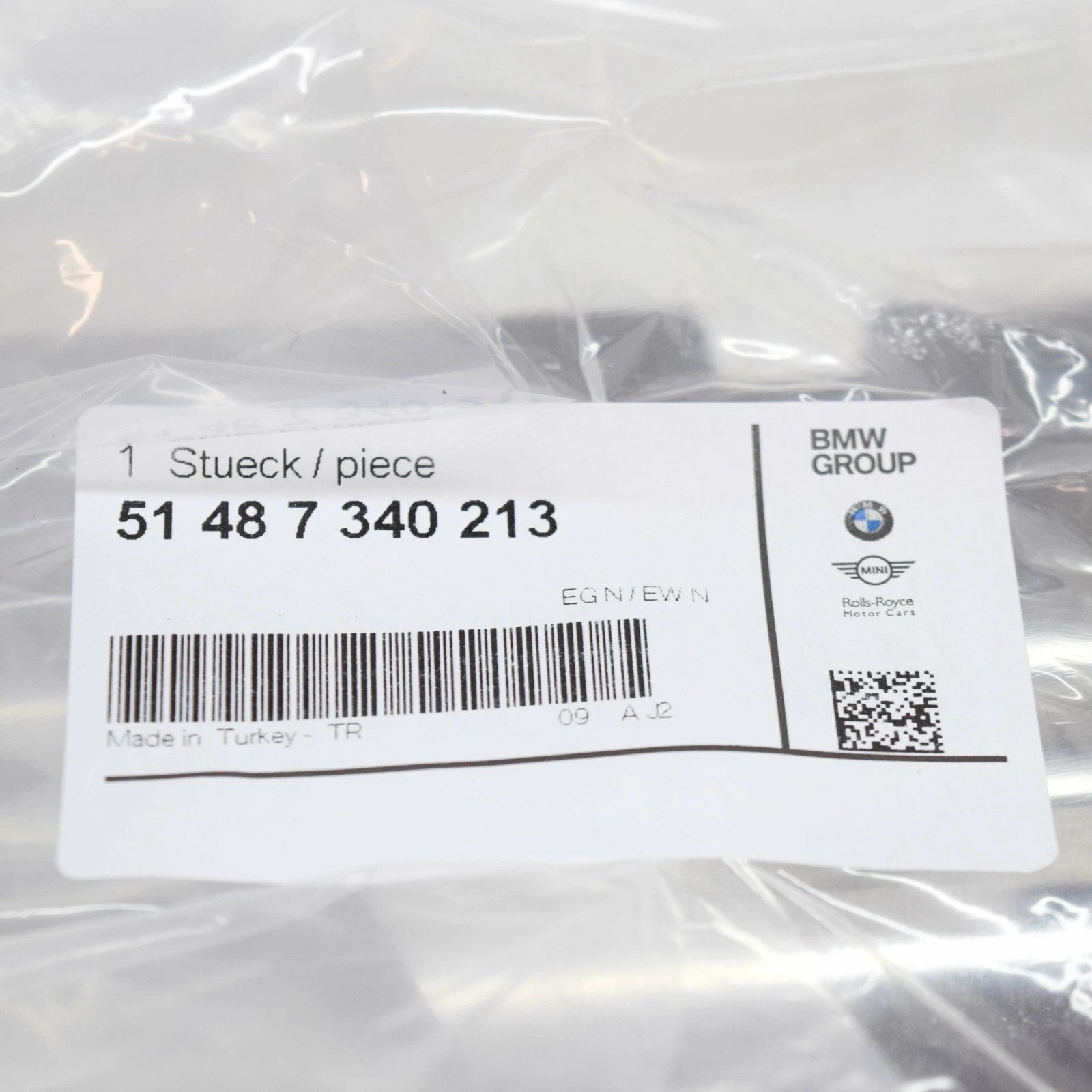 NEW BMW 5 G30 FRONT LEFT INNER CENTER FLOOR PAN HEAT SHIELD 51487340213 ORIGINAL