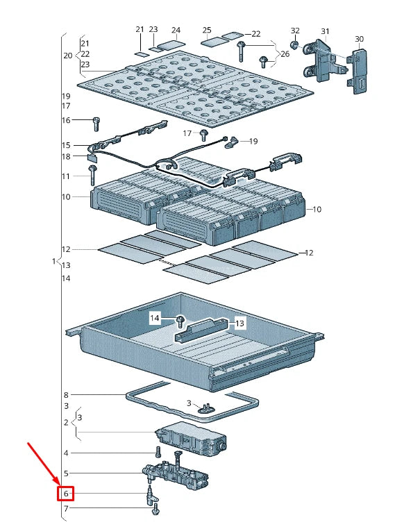 NEW VW TOUAREG CR BATTERY TEMPERATURE SENSOR 079919525J ORIGINAL