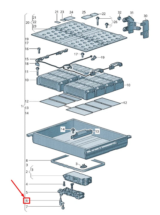 NEW VW TOUAREG CR BATTERY TEMPERATURE SENSOR 079919525J ORIGINAL