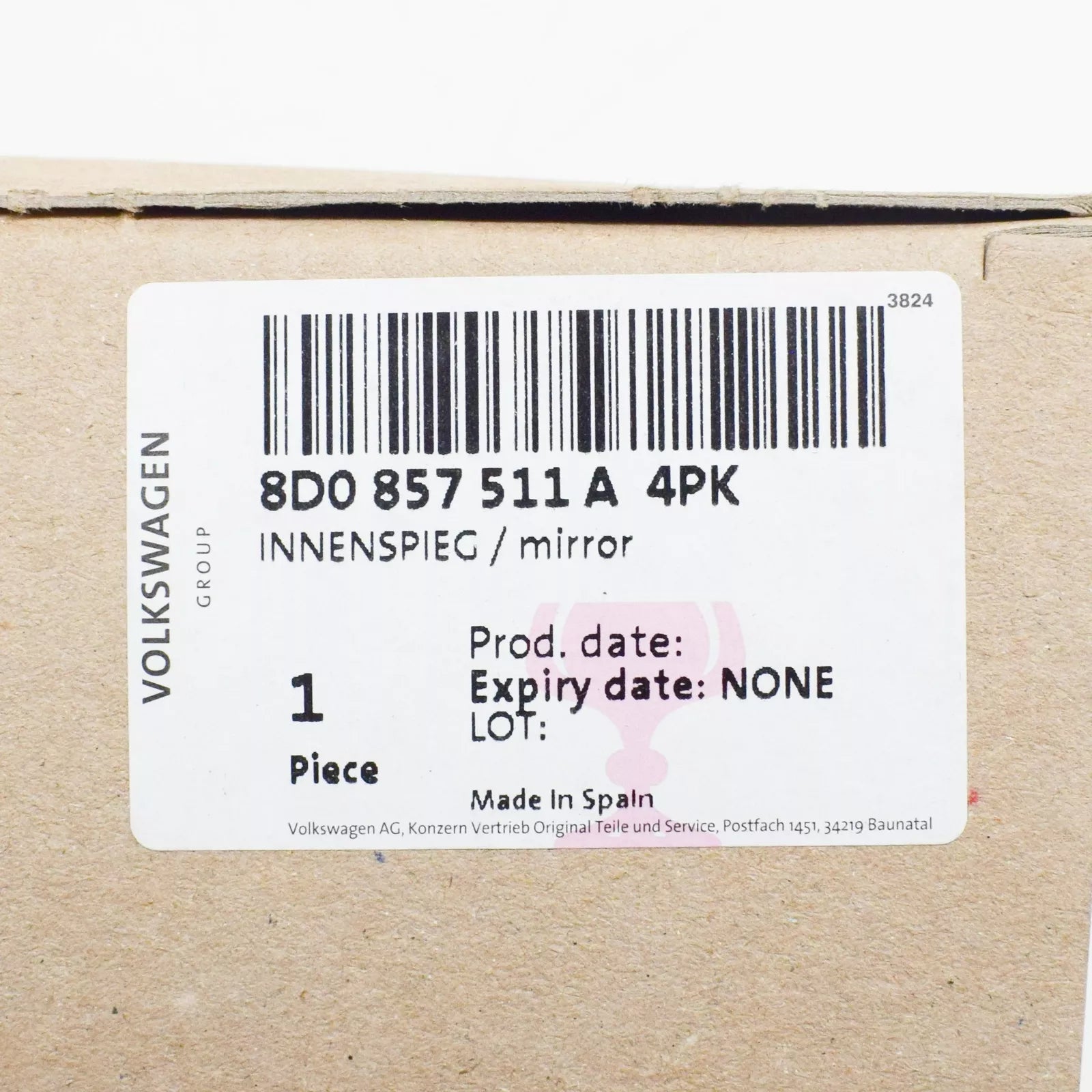 NEW AUDI A4 B7 INTERIOR REAR VIEW MIRROR 8D0857511A4PK