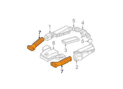 NEW MB C-CLASS W203 AIR INTAKE LEFT TUBE A1120941782 3.2 PETROL ORIGINAL