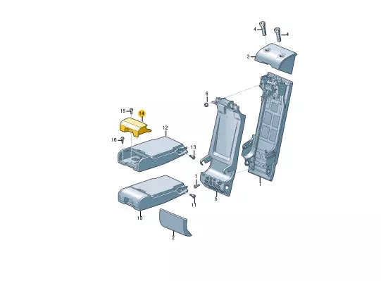 NEW AUDI A6 C8 CUP HOLDER 4K08859956PS