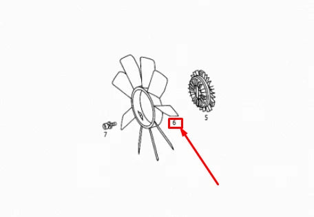 NEW MERCEDES-BENZ ML W163 FAN A1192000023 ORIGINAL