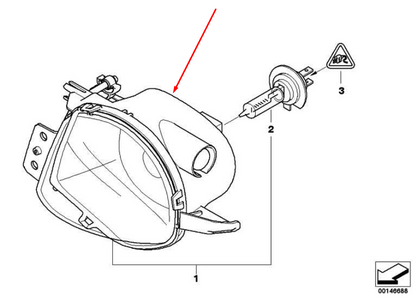 new bmw 3 coupe e92 front right fog light 63176937466 6937466 original