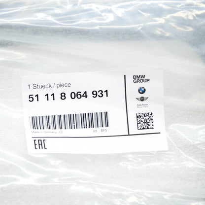 NEW BMW 5 G30 FRONT LOWER BUMPER AIR INTAKE GRILLE 51118064931 ORIGINAL