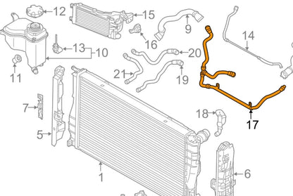NEW BMW X1 E84 REFRIGERANT COOLANT PIPE HOSE 17127639027 7639027 ORIGINAL