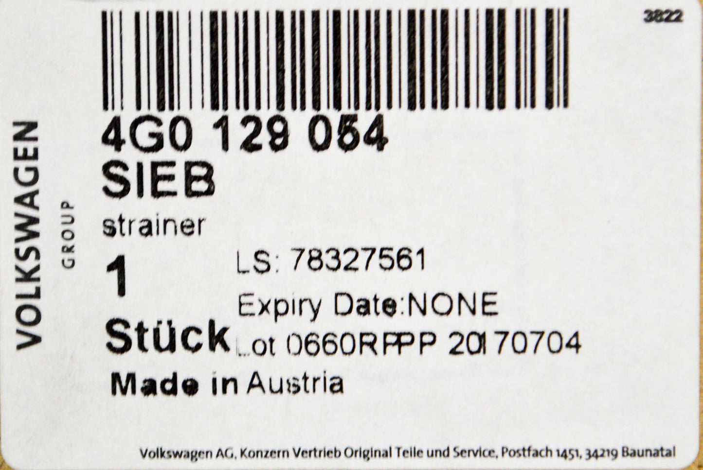 NEW AUDI A6 C7 AIR CLEANER INTAKE STRAINER 4G0129054 3.0TDI DIESEL ORIGINAL