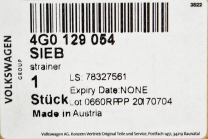 NEW AUDI A6 C7 AIR CLEANER INTAKE STRAINER 4G0129054 3.0TDI DIESEL ORIGINAL