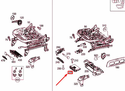 NEW MERCEDES-BENZ CLA C117 FRONT RIGHT SEAT CONTROL UNIT RHD A1669008506