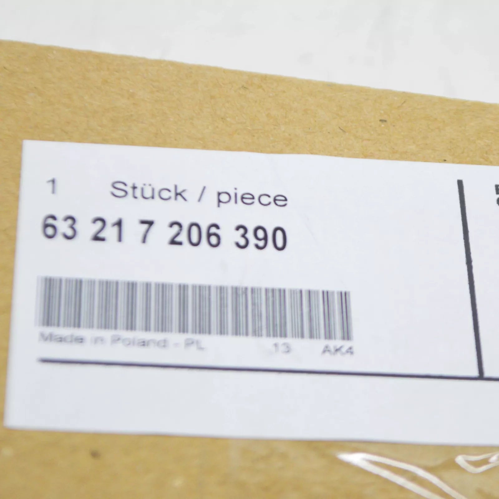 NEW BMW 7 F01 REAR RIGHT TAILLIGHT TRUNK FINISHER 63217206390 ORIGINAL