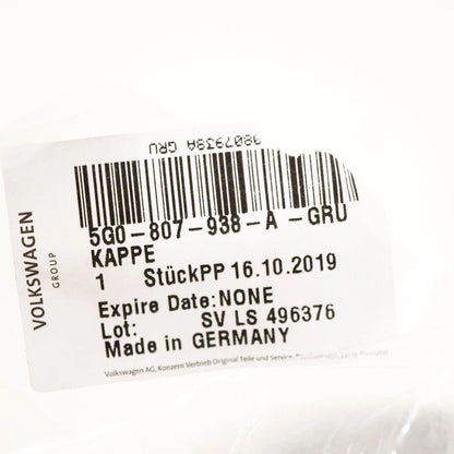 NEW VW GOLF MK7 FRONT RIGHT HEADLIGHT WASHER COVER CAP 5G0807938AGRU ORIGINAL