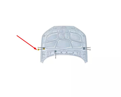NEW AUDI A4 B9 EMMISION DATA PLATE 8W0010504AB ORIGINAL