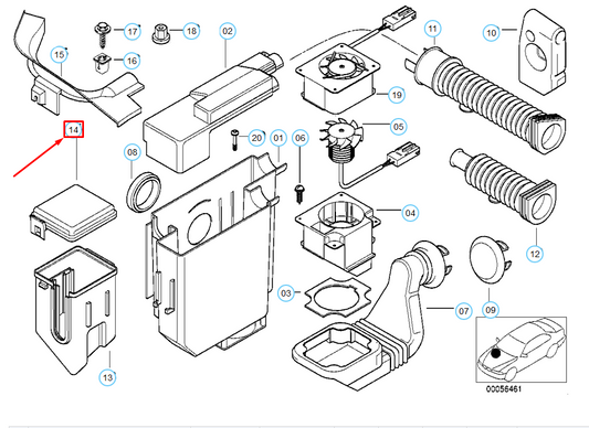 new bmw z3 e36 relay box cover 12521433538 1433538 original