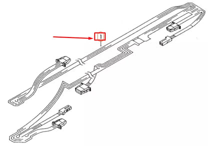 NEW VOLKSWAGEN GOLF 5G MK7 ROOF ADAPTER CABLE LOOM 1K0971100G