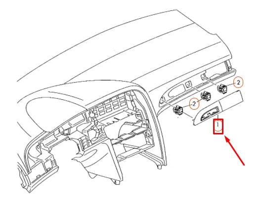 NEW AUDI Q7 4L INSTRUMENT PANEL RIGHT TRIM WITH EMBLEM LHD 4L1853190G1J2
