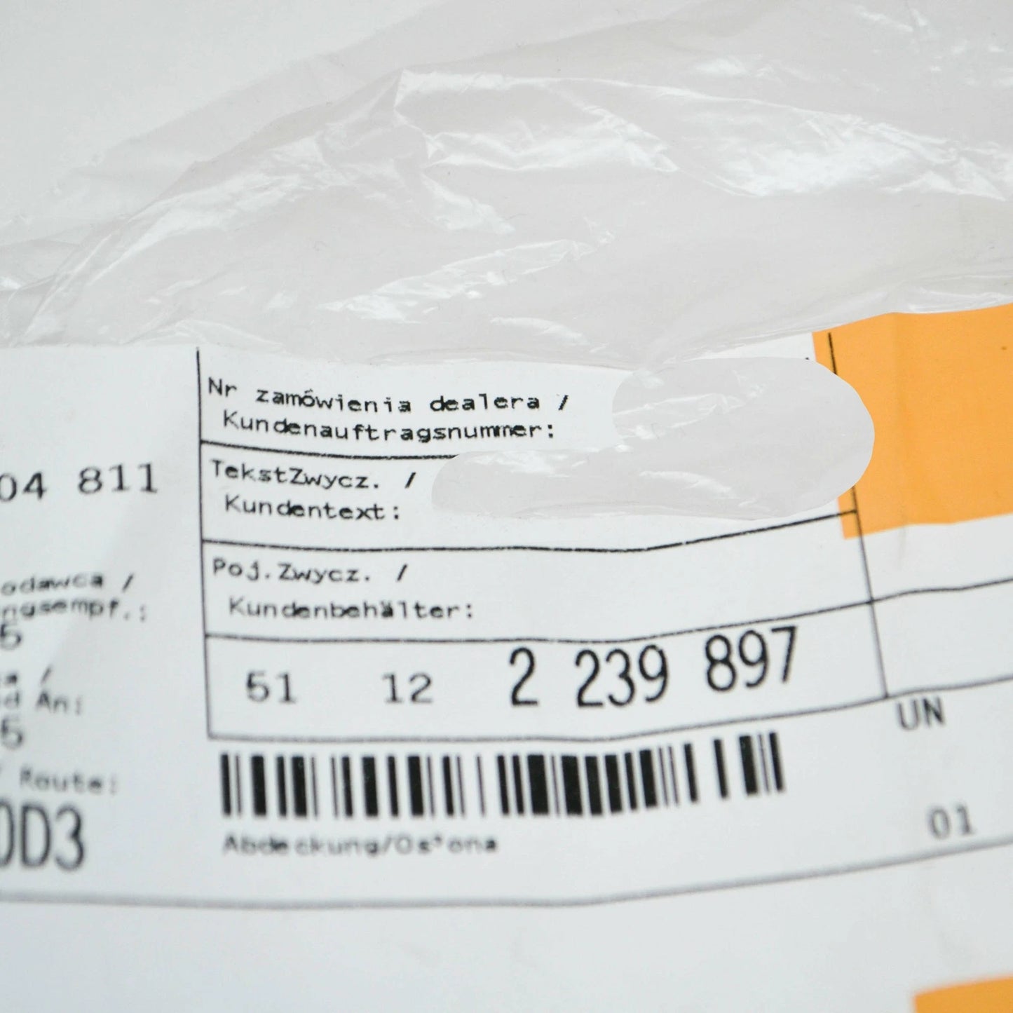 NEW BMW 3 E30 M-TECHNIC REAR BUMPER TOW HOOK EYE COVER 51122239897 ORIGINAL