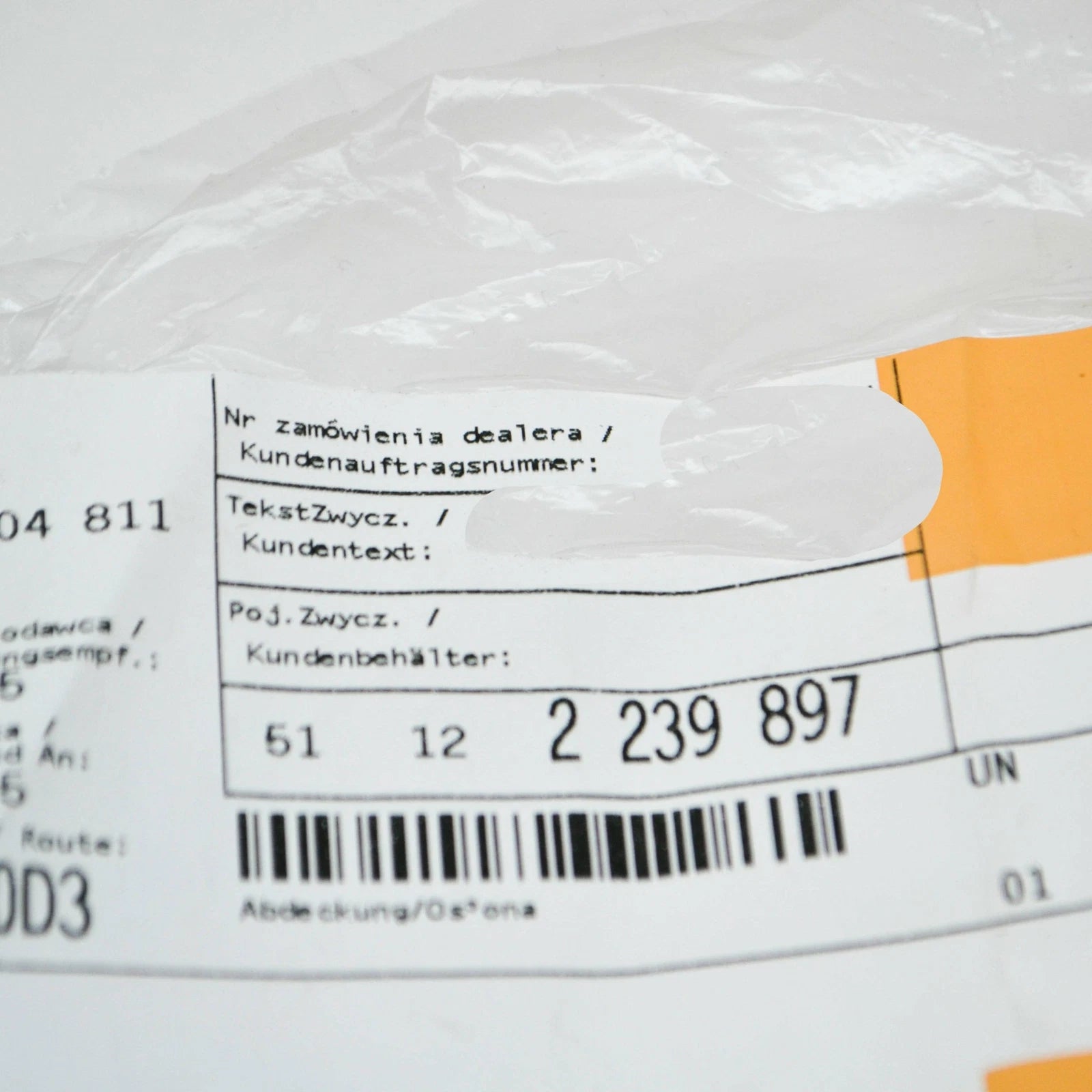 NEW BMW 3 E30 M-TECHNIC REAR BUMPER TOW HOOK EYE COVER 51122239897 ORIGINAL