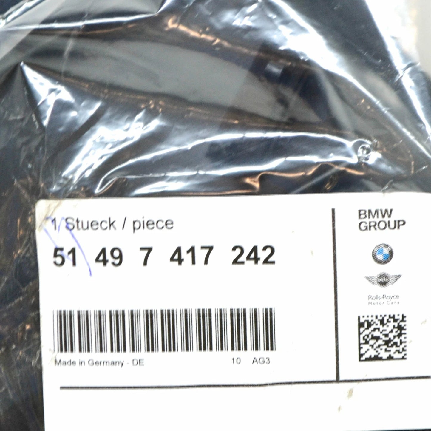 NEW BMW 8 COUPE G15 REAR RIGHT LUGGAGE COMPARTMENT DRIP TRIM 51497417242