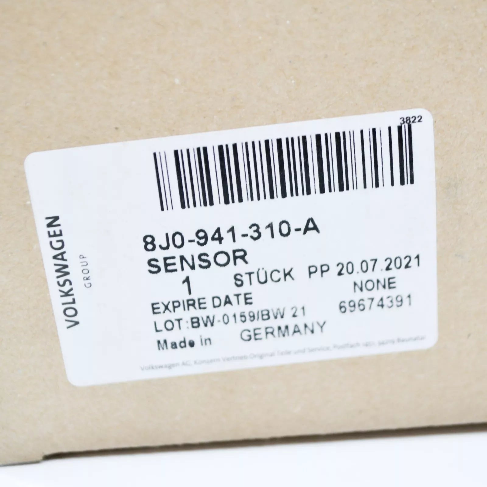 NEW AUDI TT 8J FRONT RIGHT HEADLIGHT LEVEL SENSOR WITH POLES 8J0941310A