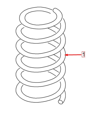 NEW AUDI A3 8PA FRONT LEFT SIDE SPRING COIL 5Q0411105GB