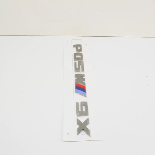 NEW BMW F16 SAC TRUNK LID X6M50D EMBLEM BADGE LOGO SIGN 8059012 51148059012