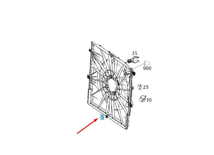 NEW MERCEDES-BENZ VITO W447 COOLER FAN BLOWER A4479060412 ORIGINAL