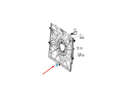 NEW MERCEDES-BENZ VITO W447 COOLER FAN BLOWER A4479060412 ORIGINAL