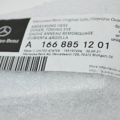 NEW MB GLS X166 REAR BUMPER TOW HOOK EYE COVER CAP A1668851201 ORIGINAL