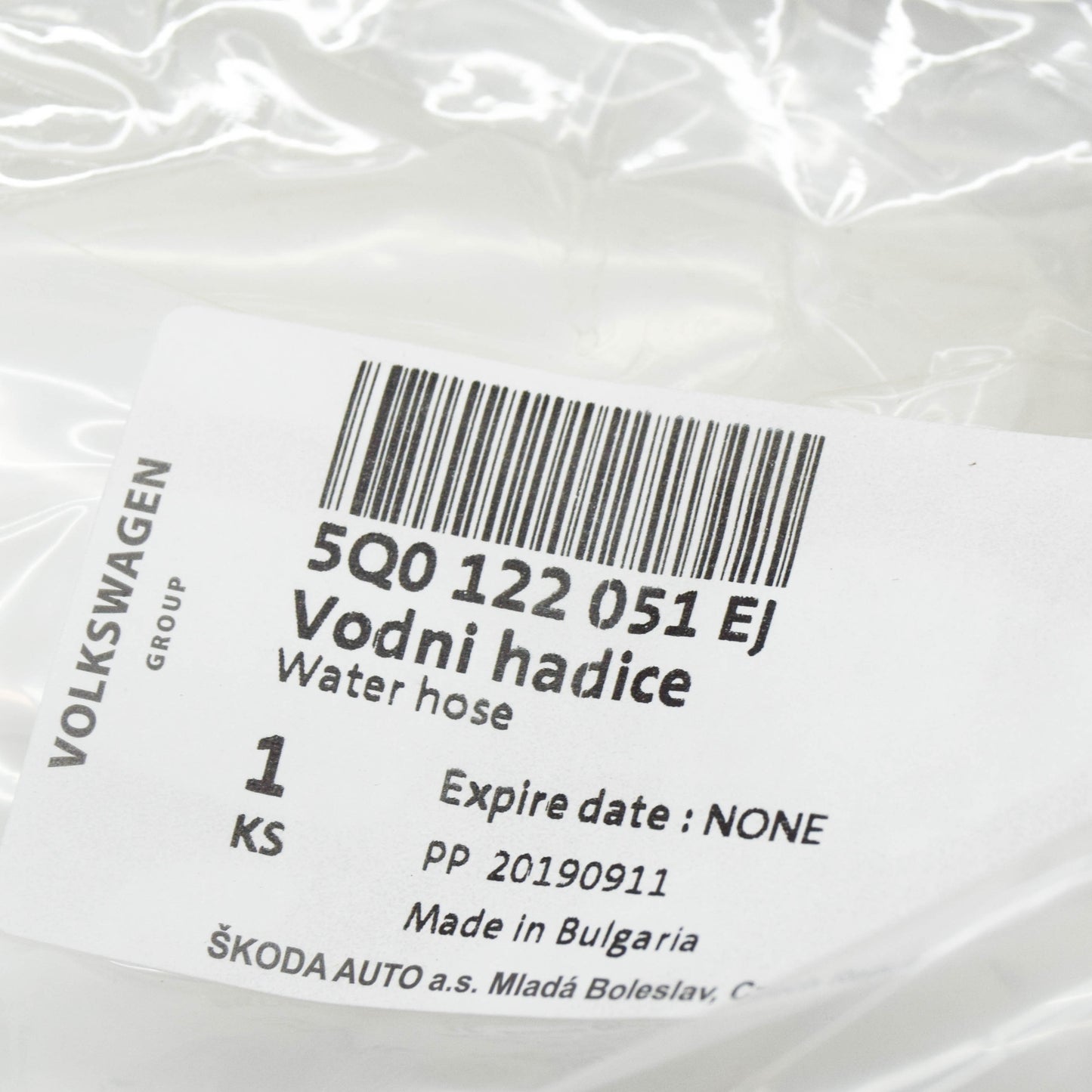 NEW AUDI TT FV COOLANT HOSE WITH QUICK RELEASE COUPLING 5Q0122051EJ ORIGINAL