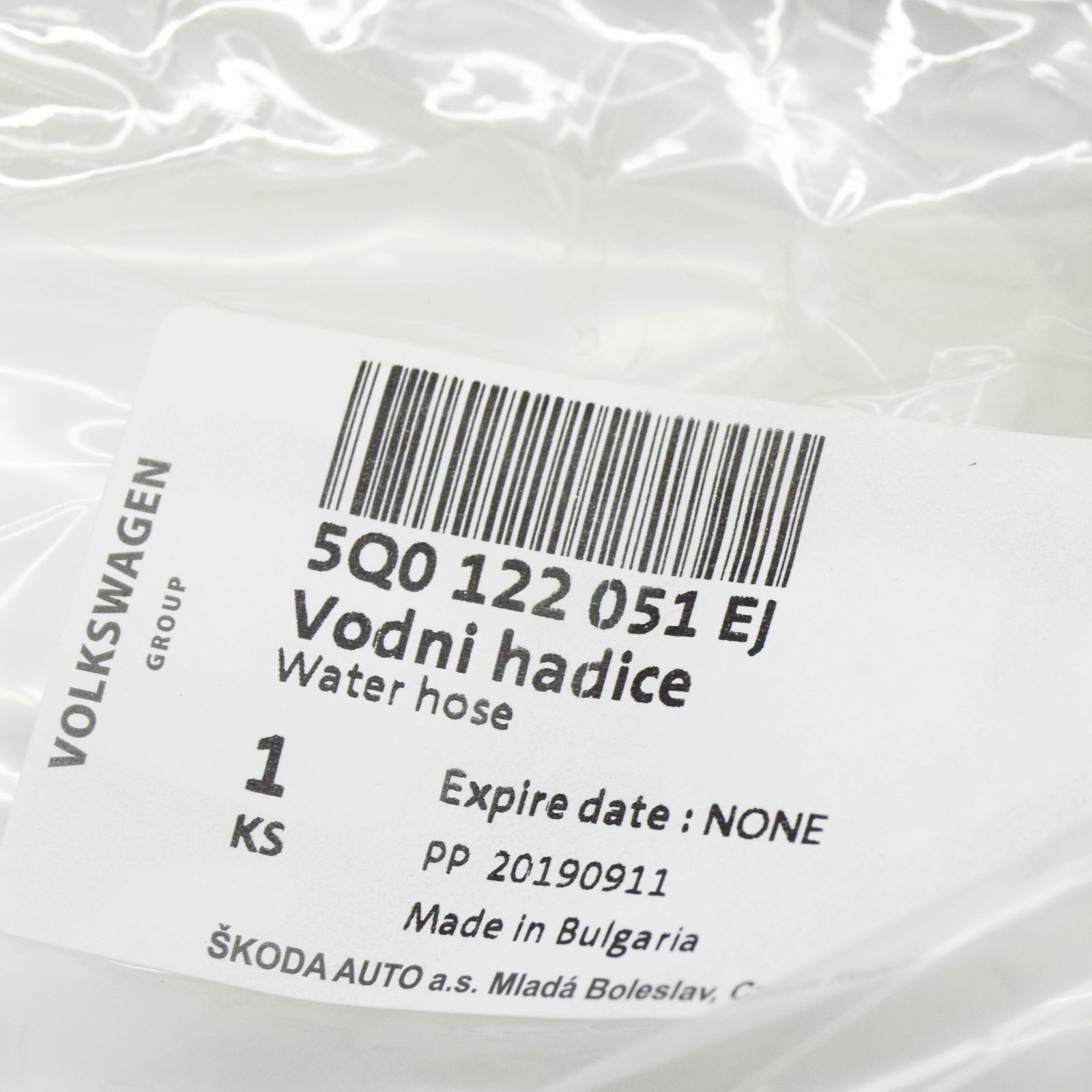 NEW AUDI TT FV COOLANT HOSE WITH QUICK RELEASE COUPLING 5Q0122051EJ ORIGINAL