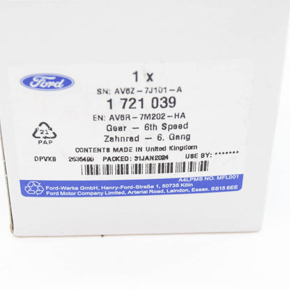 new ford grand c-max mk2 6th speed gear 1721039 av6r-7m202-ha original
