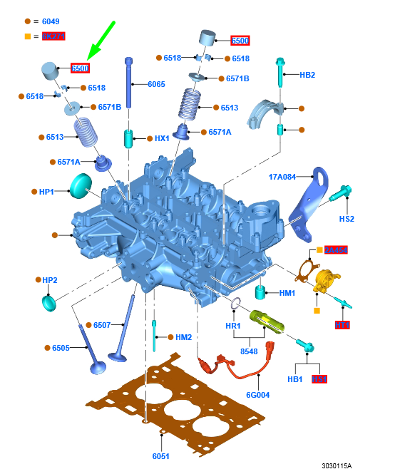 new ford mondeo mk5 valve tappet 1760104 original