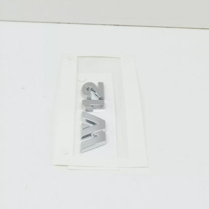 NEW VOLKSWAGEN PHAETON 3D CHROME W12 INSCRIPTION 3D0853675S739