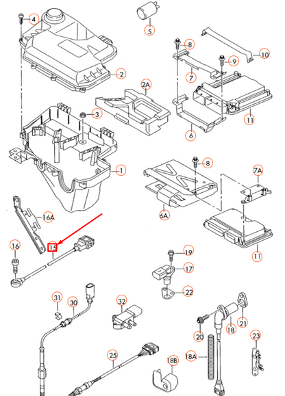 NEW AUDI A6 C6 DETONATION KNOCK SENSOR 077905377G ORIGINAL