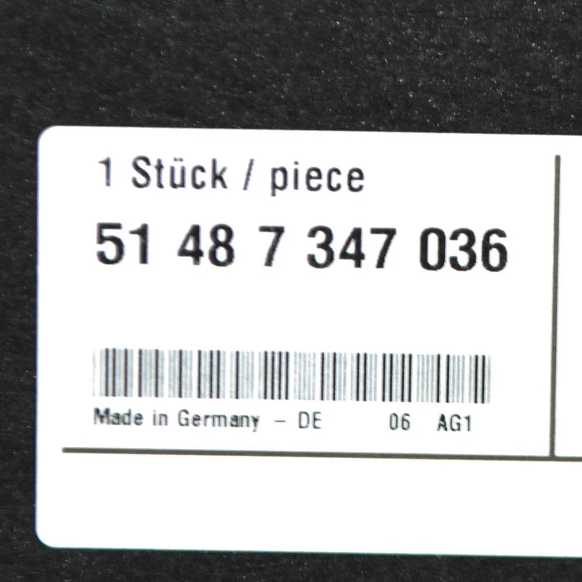 NEW BMW 5 G30 FLOOR PANEL TRUNK HEAT PROTECTION 51487347036 ORIGINAL