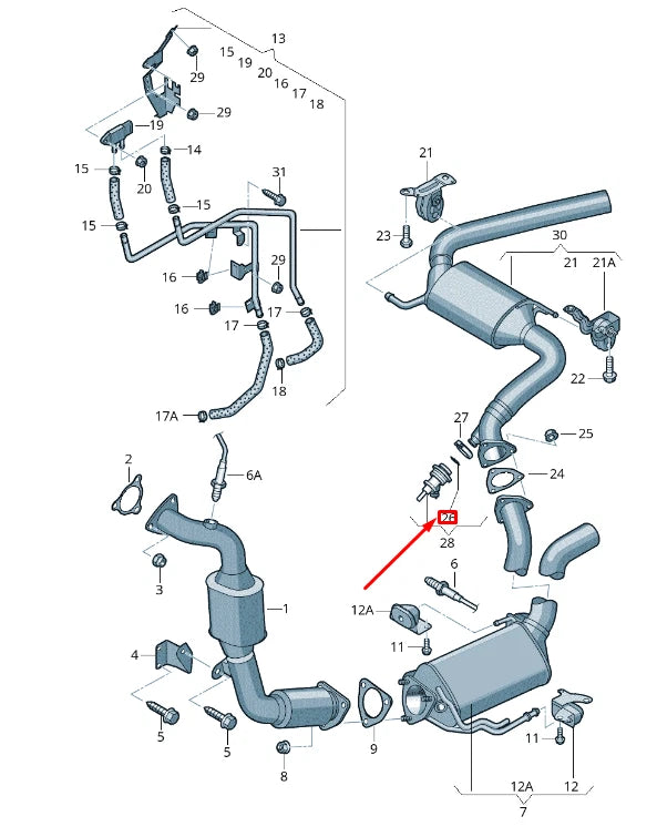 NEW VW TOUAREG 7P MK2 REDUCTION AGENT INJECTOR SEAL 3C0253115A ORIGINAL