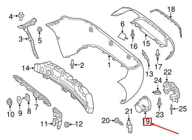 NEW MERCEDES-BENZ SLK R172 REAR LEFT TAIL PIPE COVER A1724900427 ORIGINAL