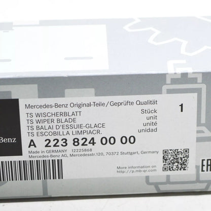 NEW MB S W223 FRONT WINDSHIELD WIPER BLADES SET LHD A2238240000 ORIGINAL