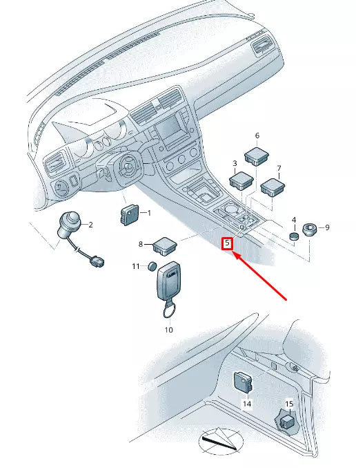 NEW VW SHARAN 7N INTERCOM SYSTEM LOUDSPEAKER VOLUME CONTROL JKV959043A