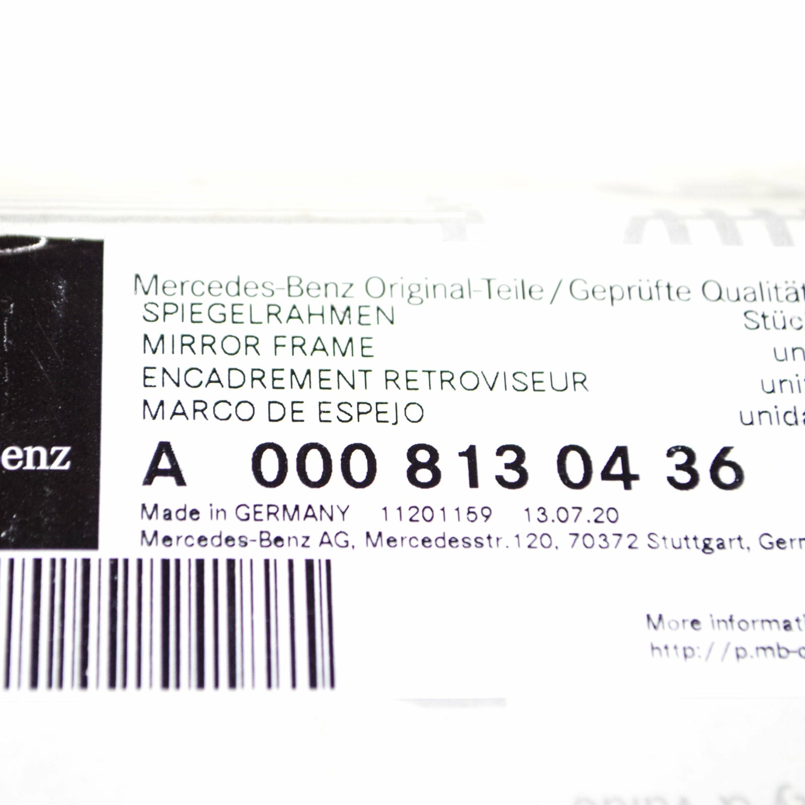NEW MERCEDES-BENZ SPRINTER 906 FRONT LEFT DOOR MIRROR FRAME A0008130436 ORIGINAL